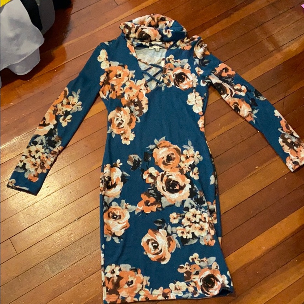 HAUTE MONDE TURTLE NECK DRESS